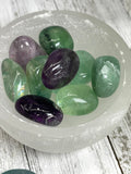 Rainbow Fluorite Tumble | Green Fluorite Tumble | Purple Fluorite Tumble