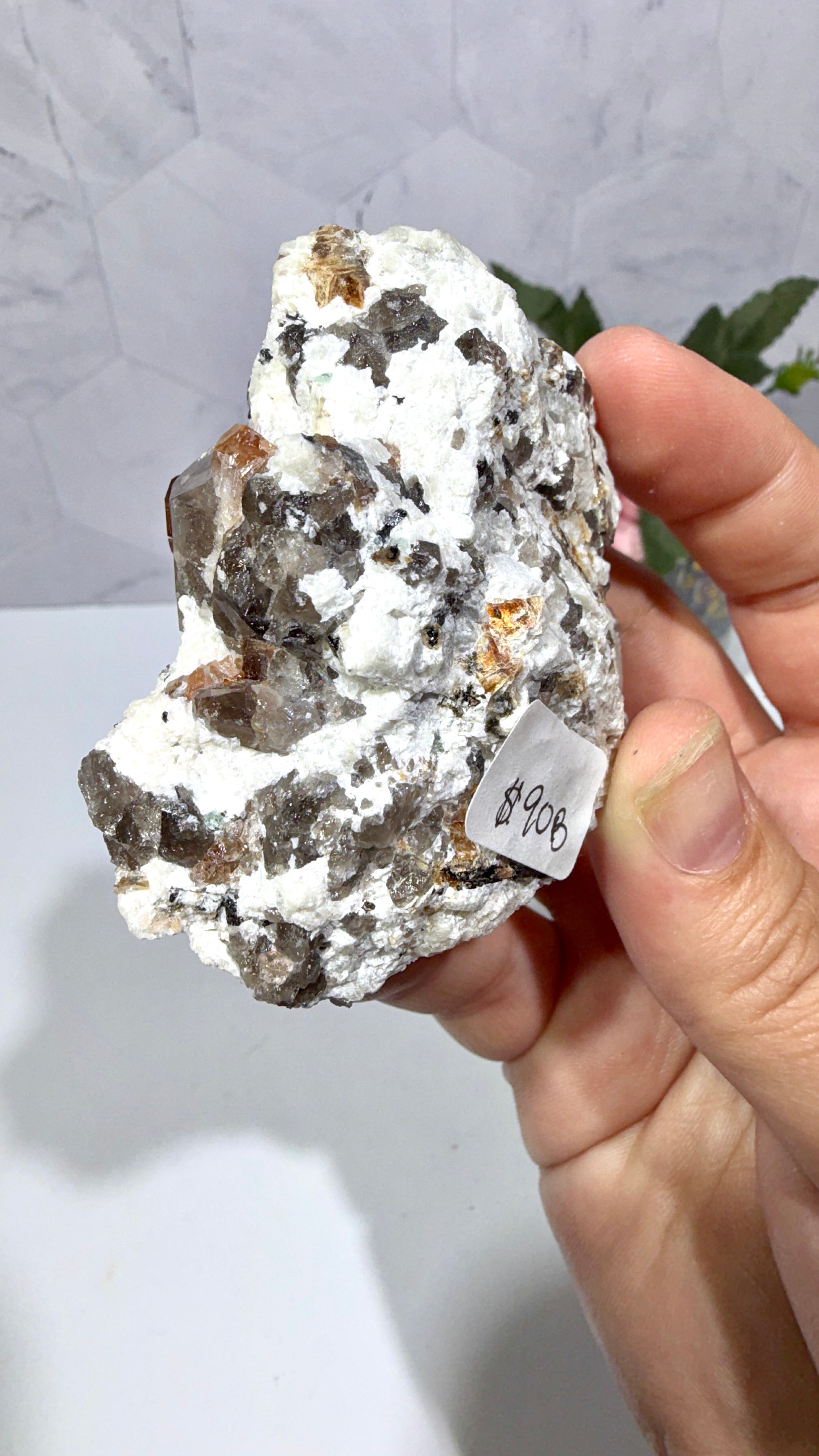 Topaz with Smoky Quartz