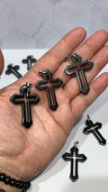 Hematite Cross Pendant