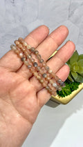 5mm Faceted Peach Moonstone Bracelet