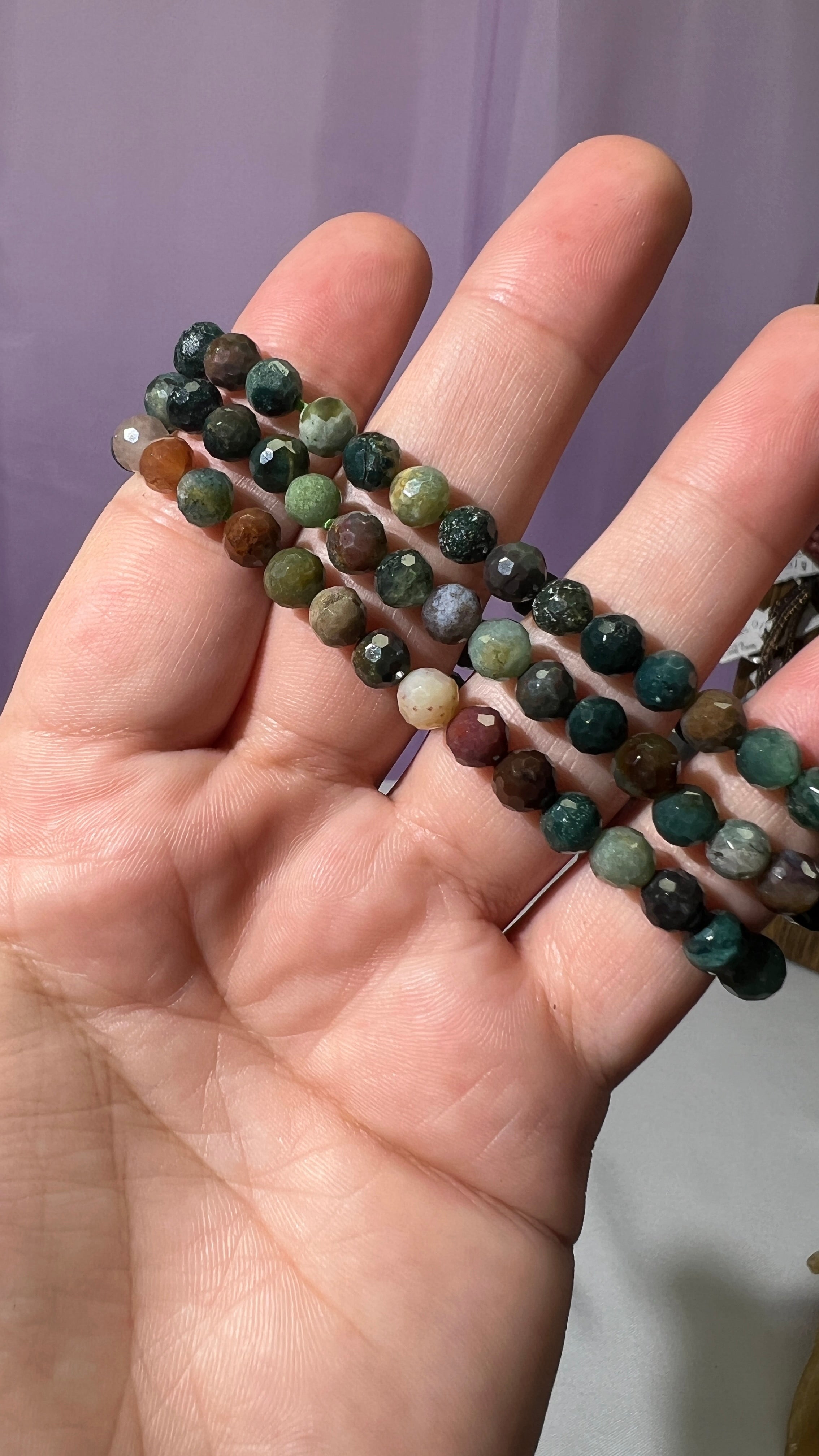 Faceted Fancy Jasper Bracelet 6mm