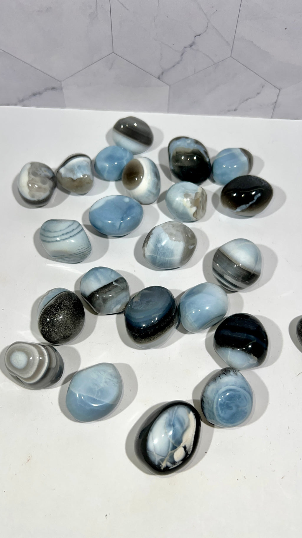 Blue Opal Tumble