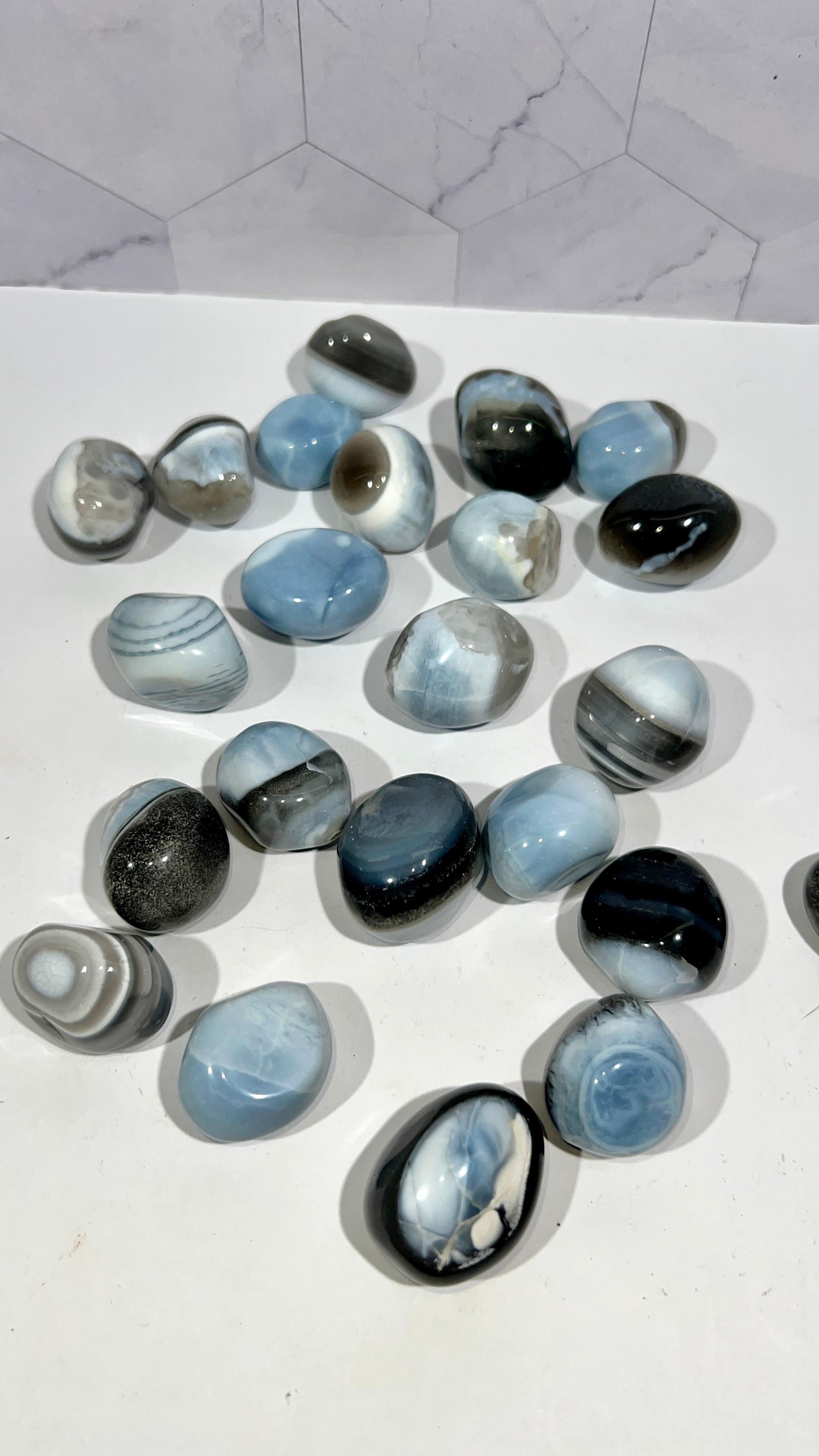 Blue Opal Tumble