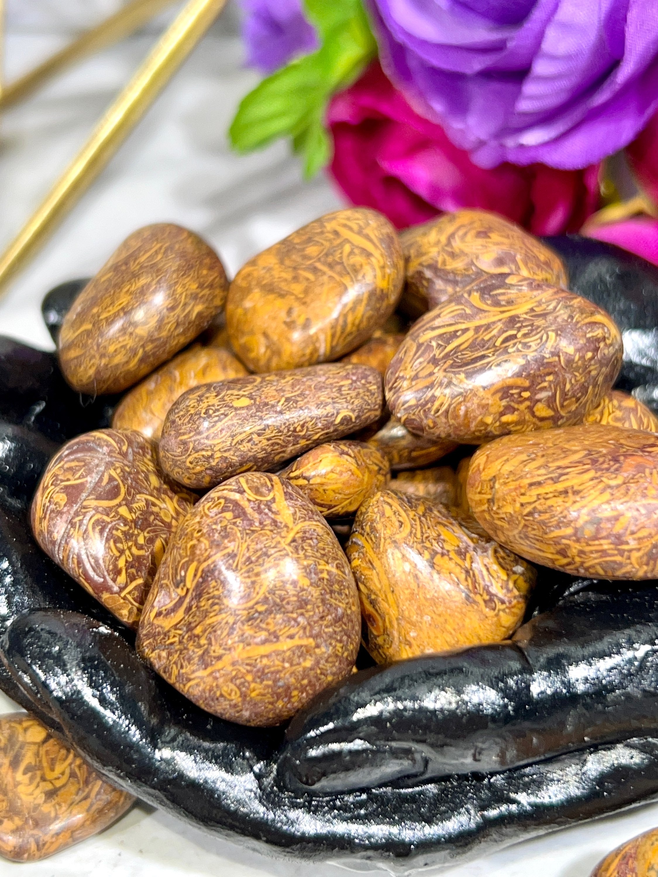 Calligraphy Stone Tumbles | Miriam Jasper | Elephant Stone
