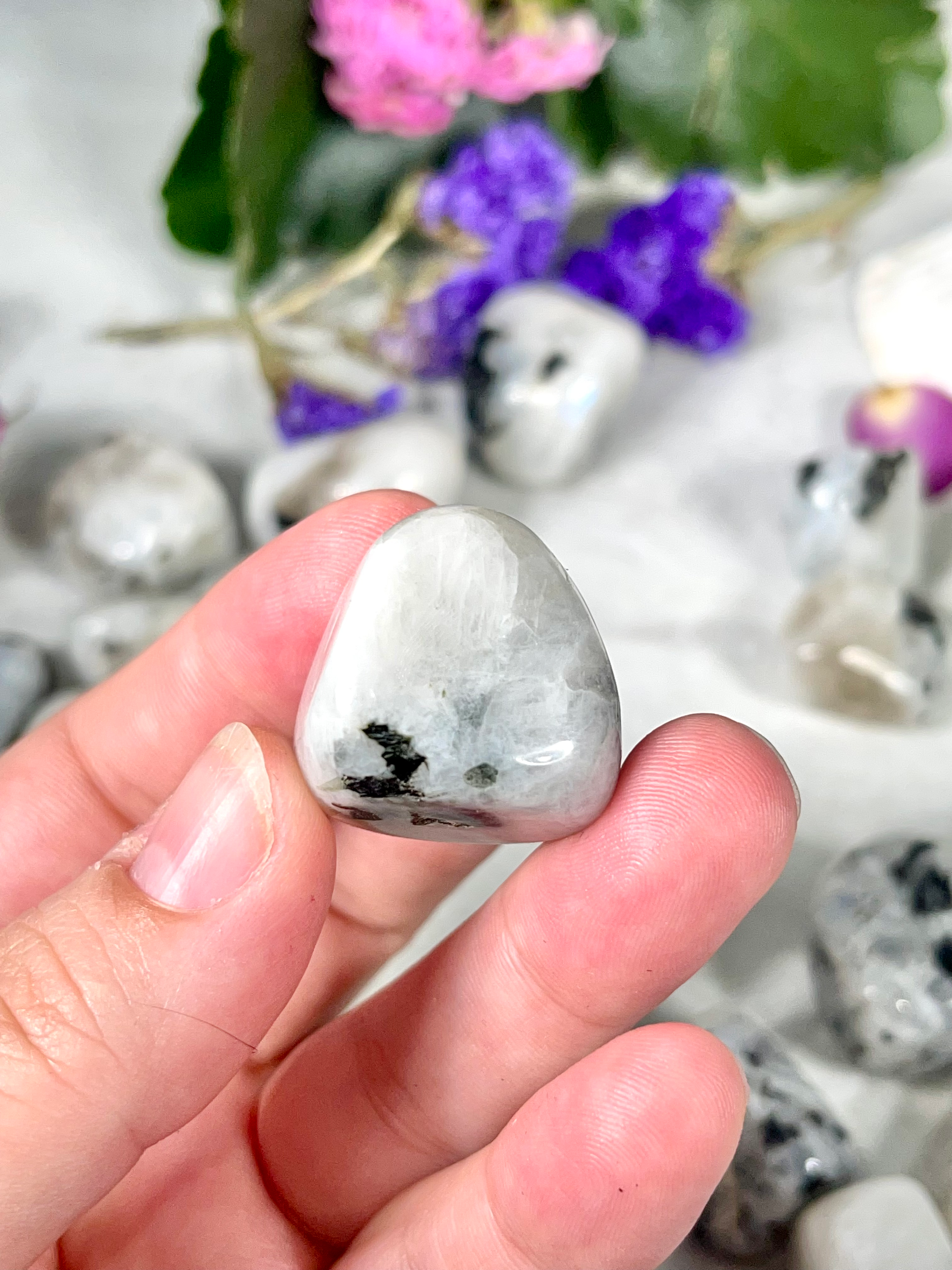 Rainbow Moonstone Tumbles