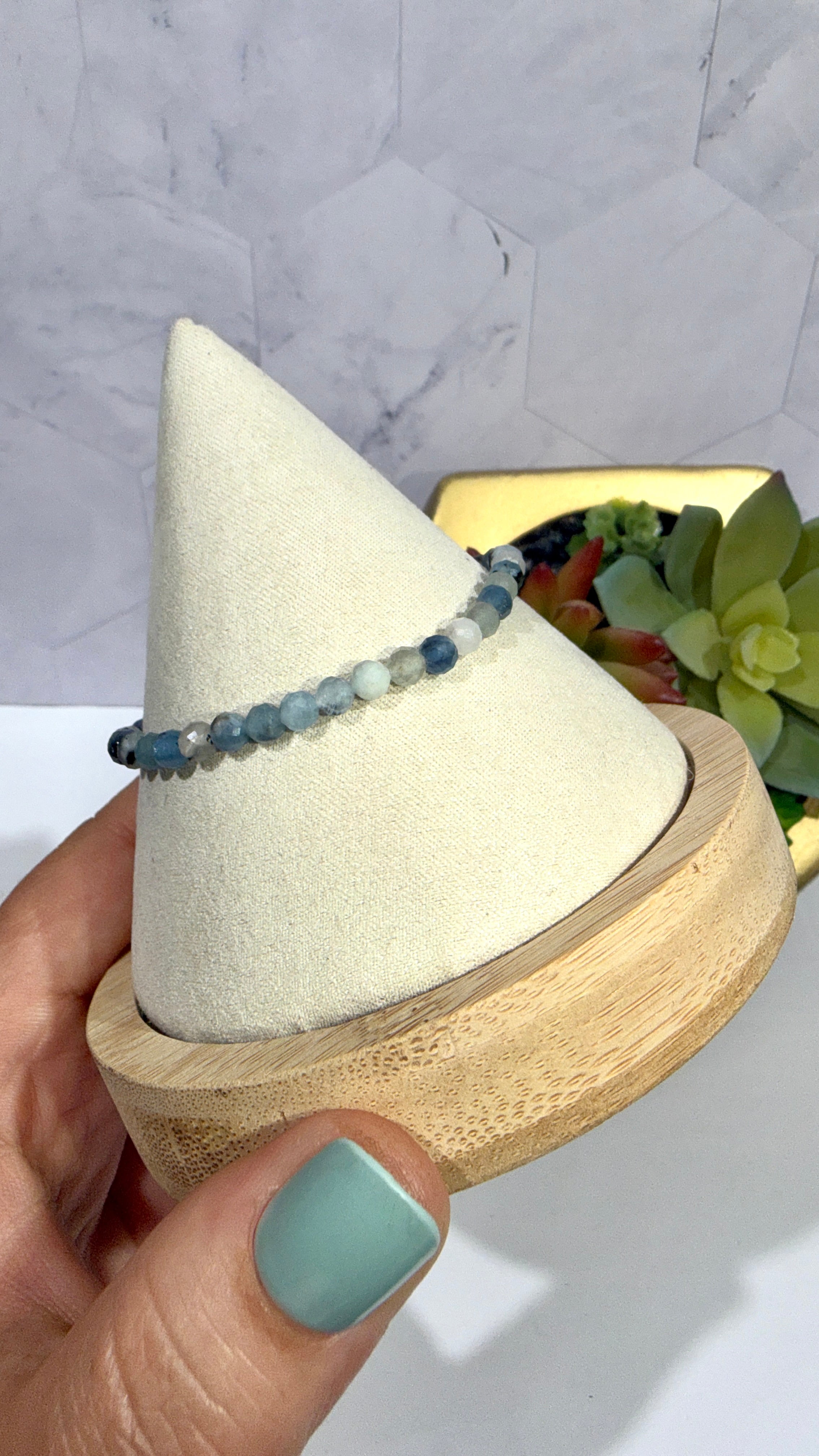 4mm Faceted Dianite Bracelet