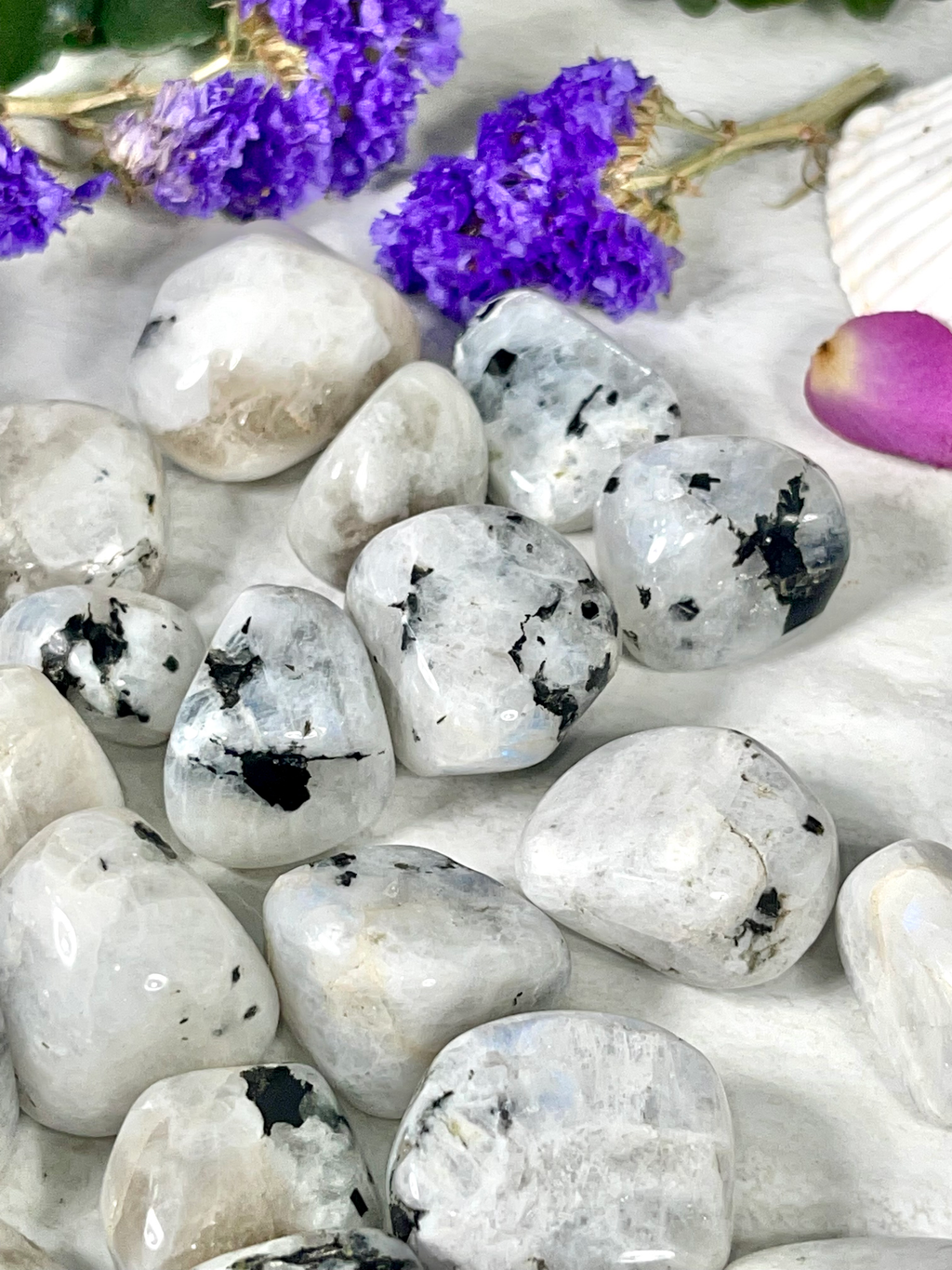 Rainbow Moonstone Tumbles