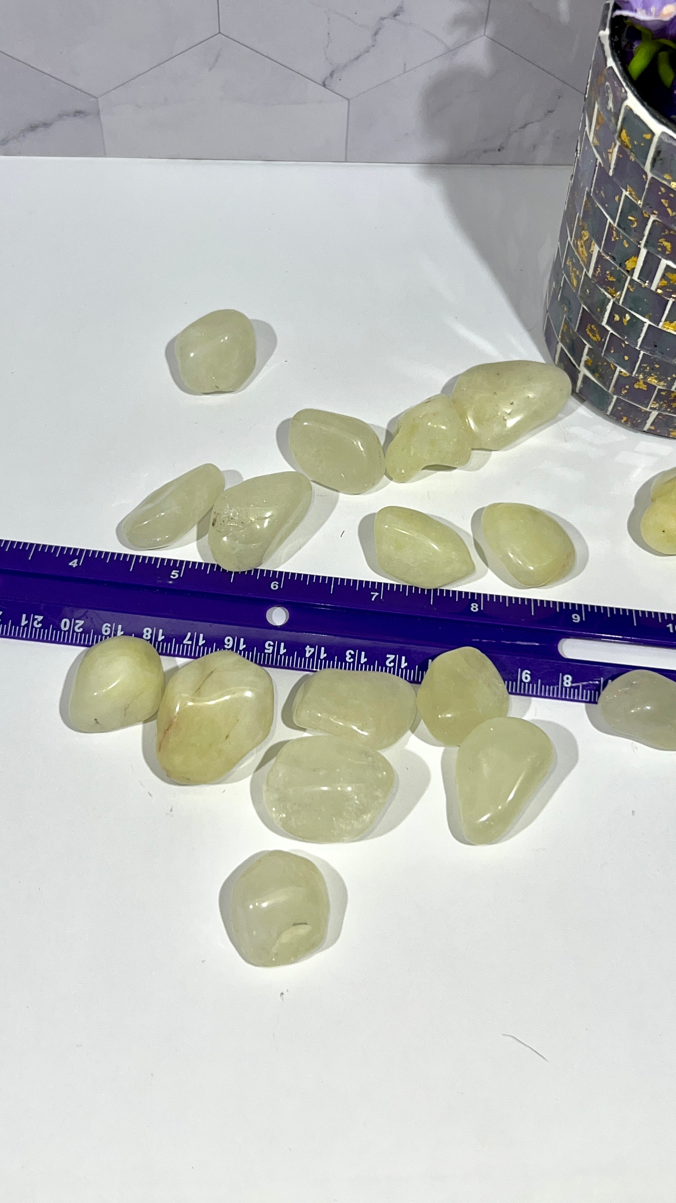 Sulfur Quartz Tumble
