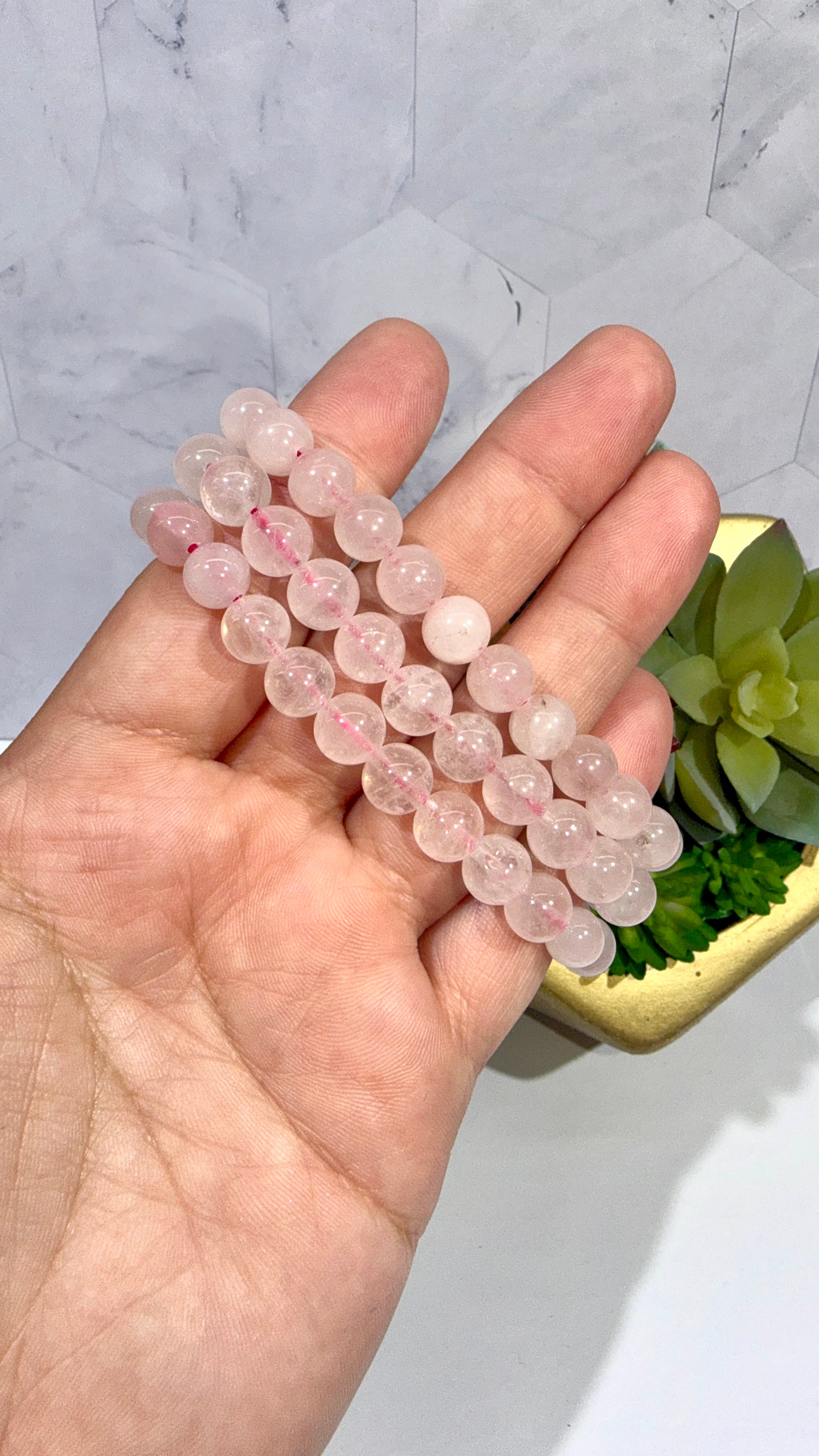 8mm Rose Quartz Bracelet