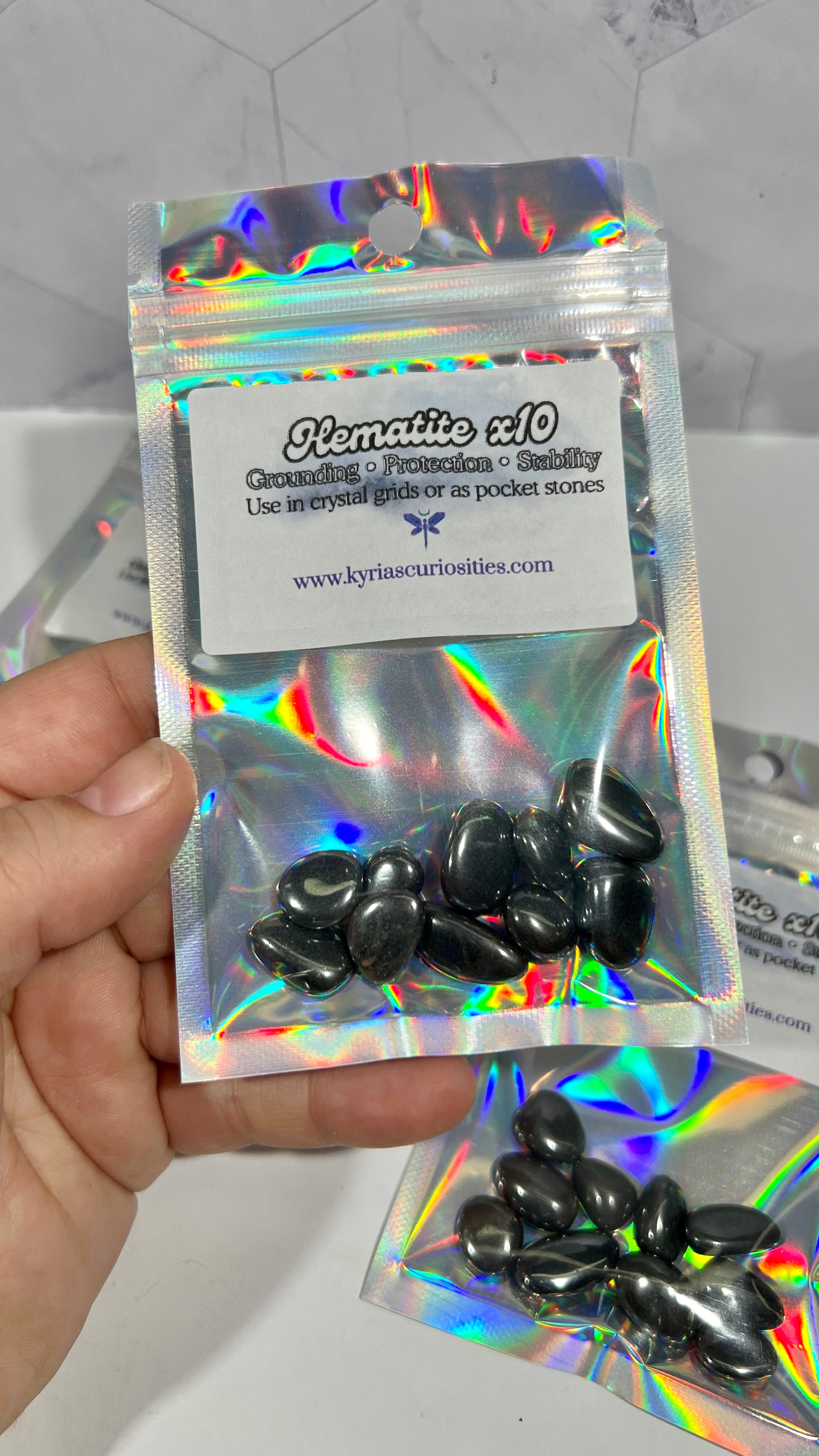 Small Hematite Tumbles (Set of 10)