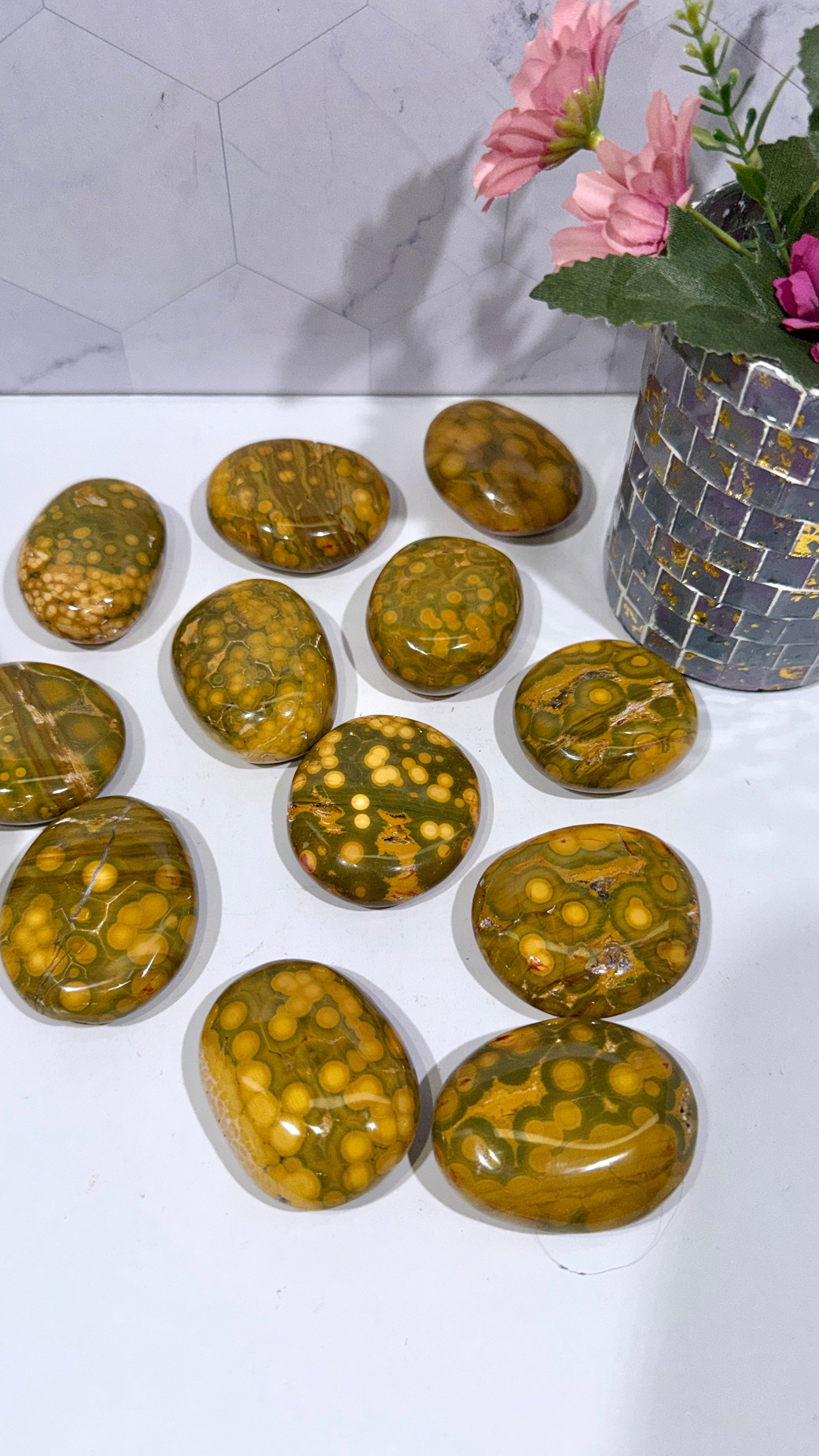 Kabamby Ocean Jasper Palm Stone