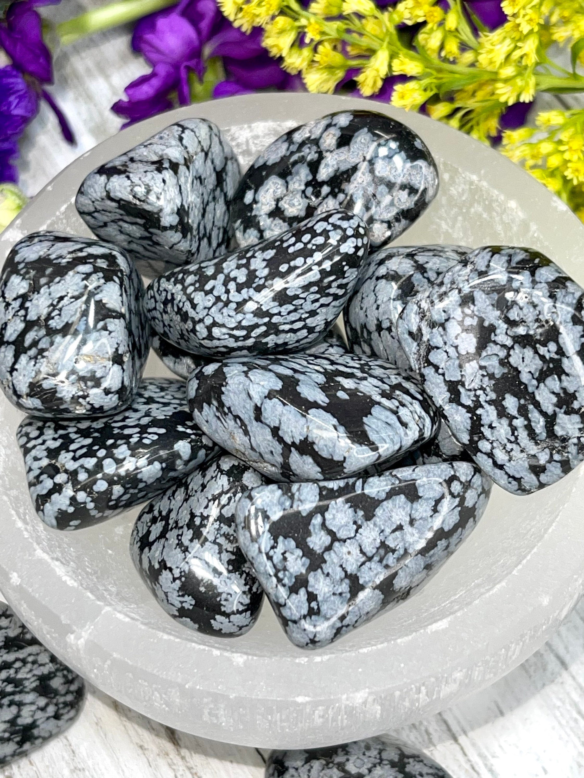 Snowflake Obsidian Tumbles