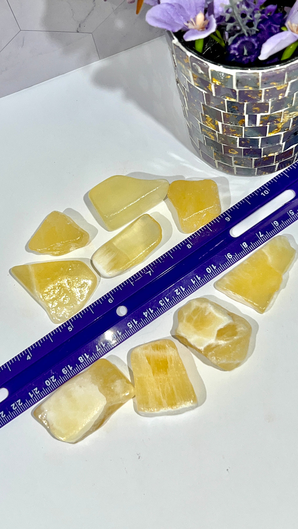 Honey Comb Calcite Tumble