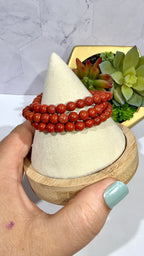 7mm Red Jasper Bracelet