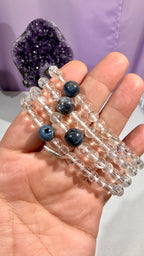6.5mm Quartz & Pietersite Bracelet