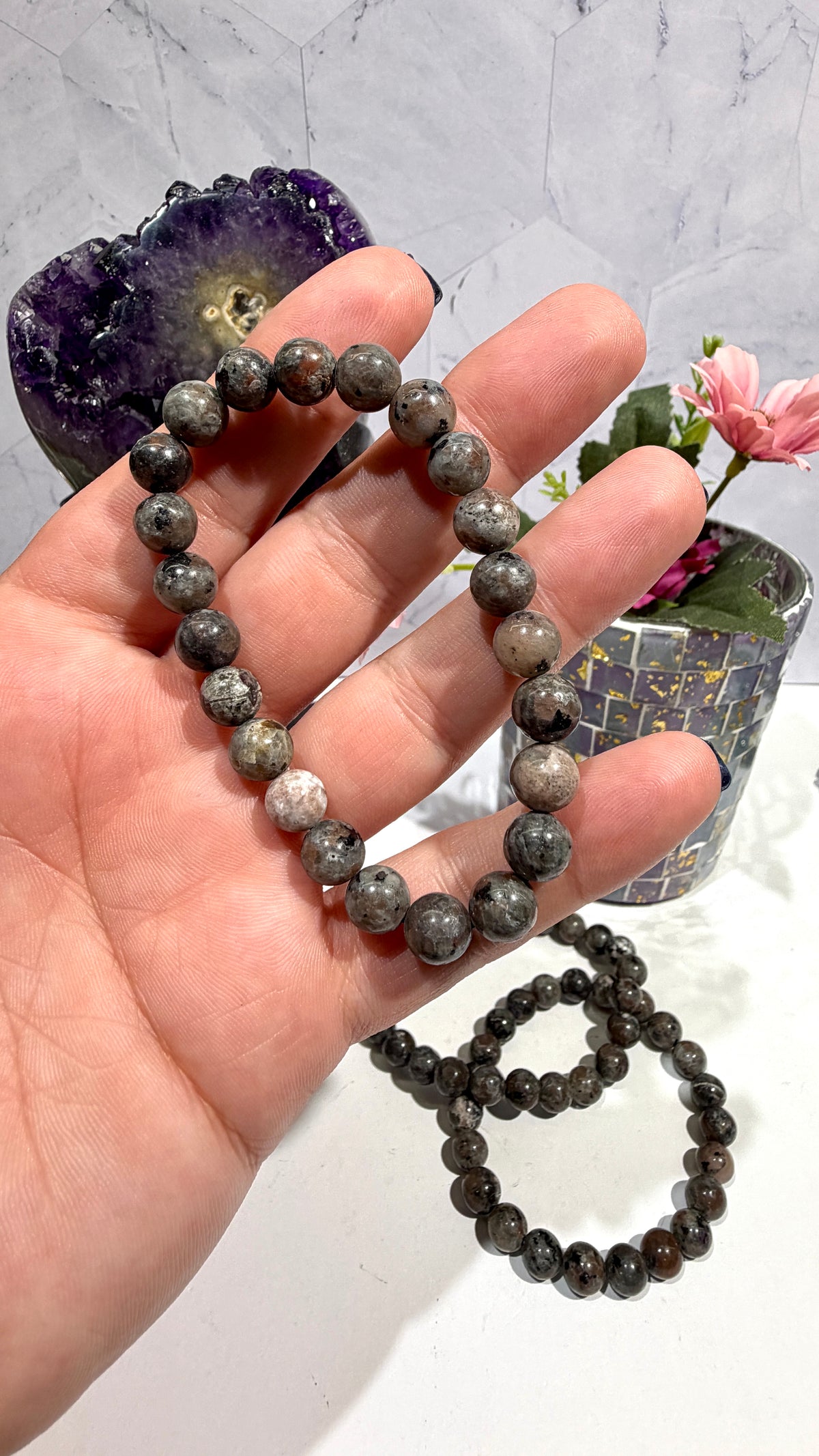 8mm Yooperlite Bracelet (UV Reactive)