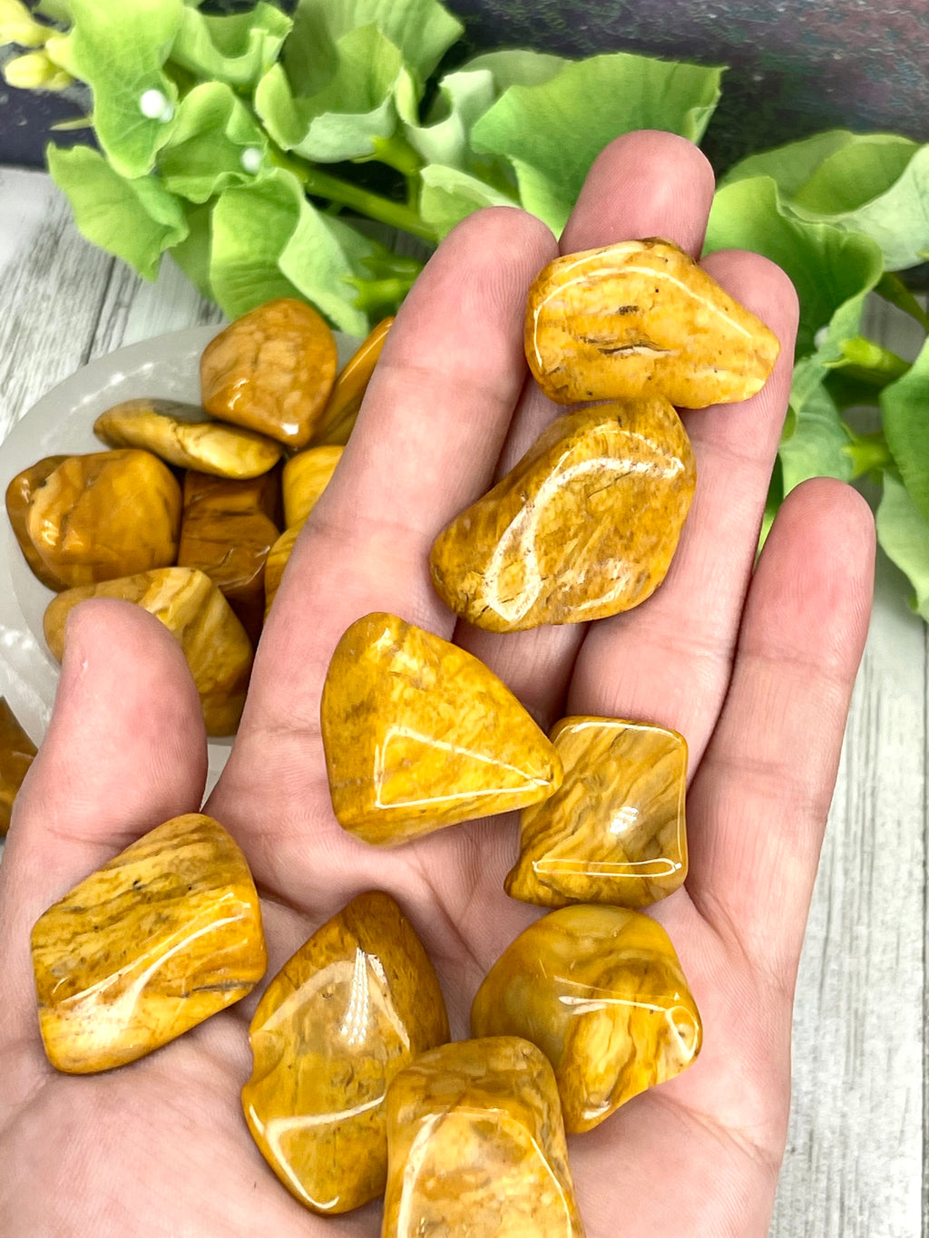 Yellow Jasper Tumble