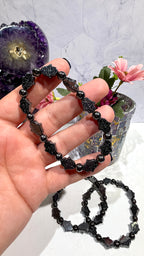 Hematite Hamsa Bracelet