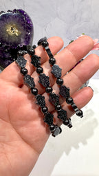 Hematite Hamsa Bracelet