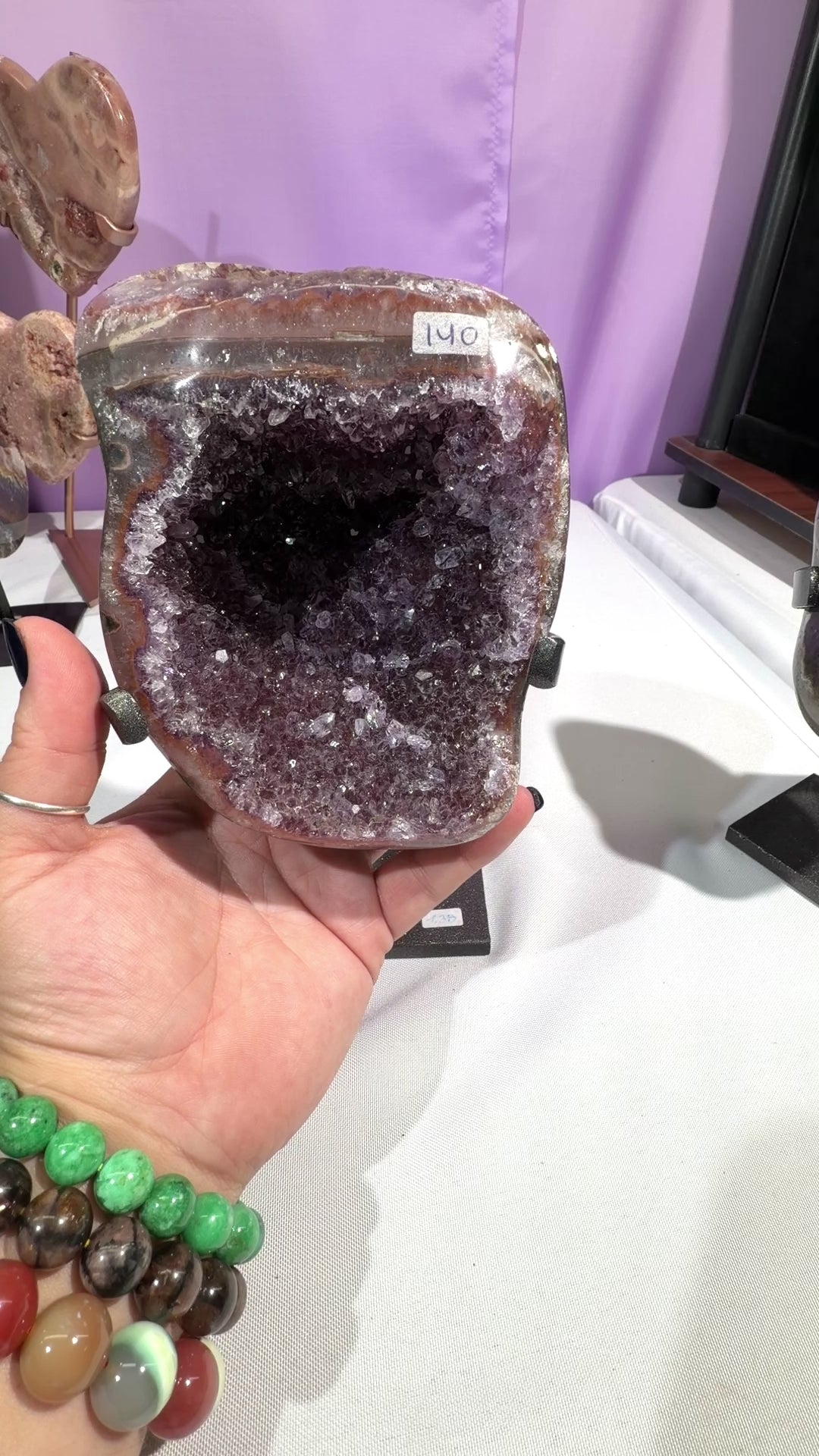 Uruguay Amethyst on Stand