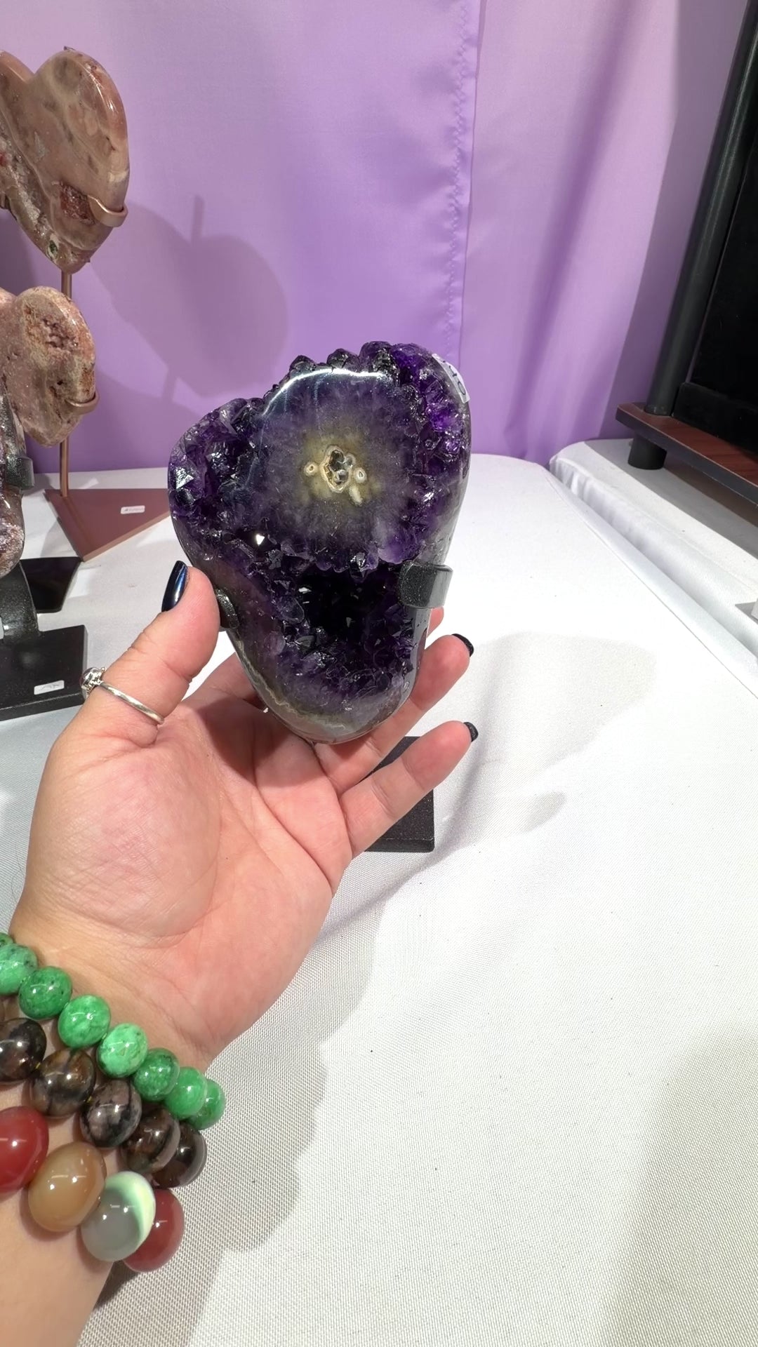 Uruguay Amethyst on Stand